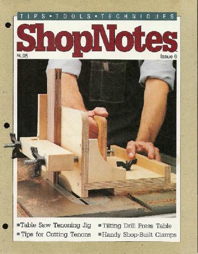 Woodworking Shopnotes 006 - Table Saw Tenoning Jig