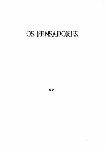 Os Pensadores - Pensamentos