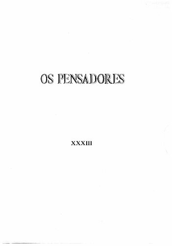 Os Pensadores - Comte - Durkheim