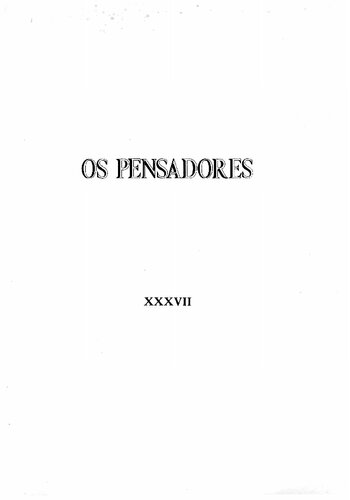 Os Pensadores - Ensaios de Sociologia e Outros Escritos