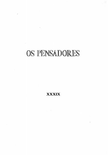 Os Pensadores - Cinco Lições de Psicanalise - A História do Movimento Psicanalítico - Esboço de Psicanálise - Textos Escolhidos