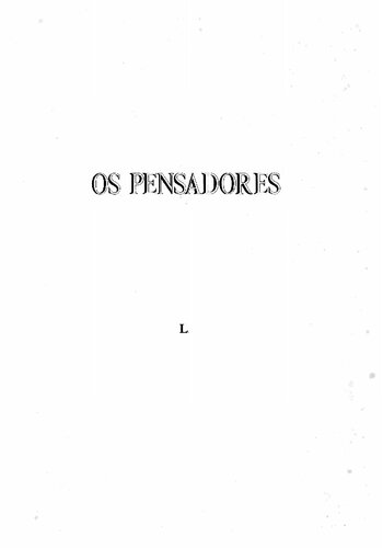 Os Pensadores - Seleção de Textos