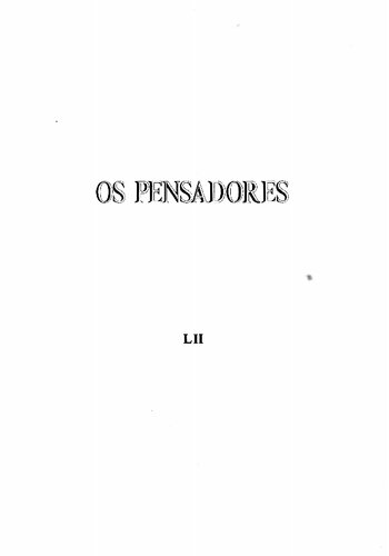 Os Pensadores - Ensaios