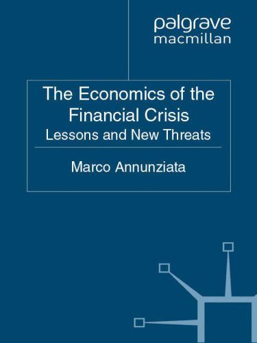 The Economics of the Financial Crisis: Lessons and New Threats