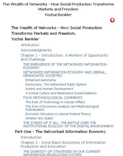 The Wealth of Networks: How Social Production Transforms Markets and Freedom