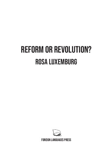 Reform or Revolution