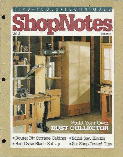 Woodworking Shopnotes 013 - Build Your Own Dust Collector