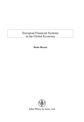 European Financial Systems in the Global Economy