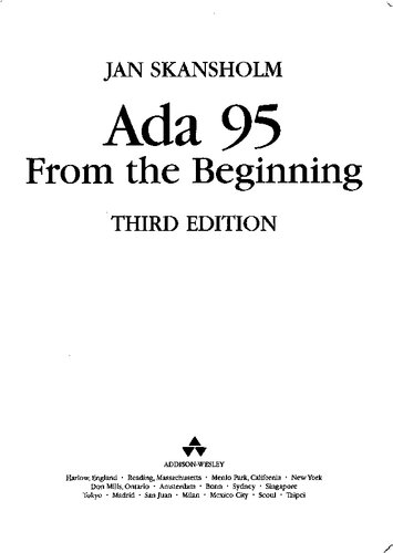 Ada 95 from the Beginning (3rd Edition)