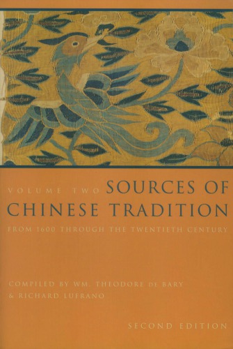 Sources of chinese tradition