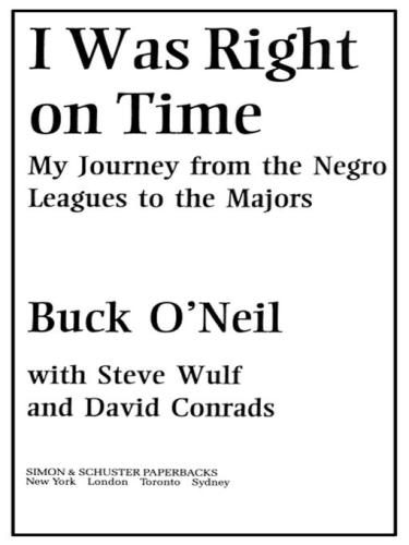 I was right on time: my journey from the Negro leagues to the Majors