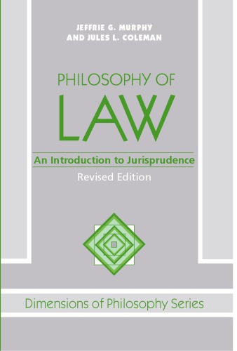 Philosophy of law: an introduction to jurisprudence