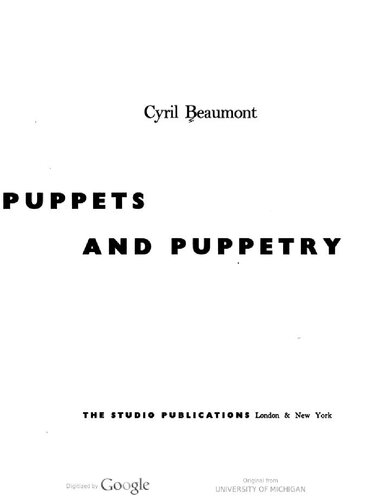 Puppets and Puppetry