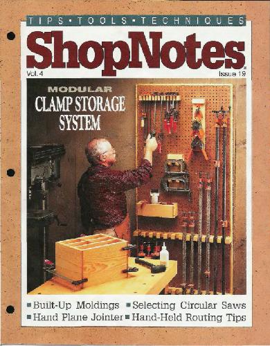 Woodworking Shopnotes 019 - Modular Clamp Storage System