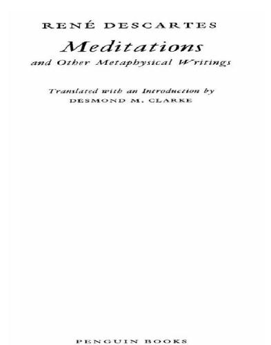 Meditations and Other Metaphysical Writings