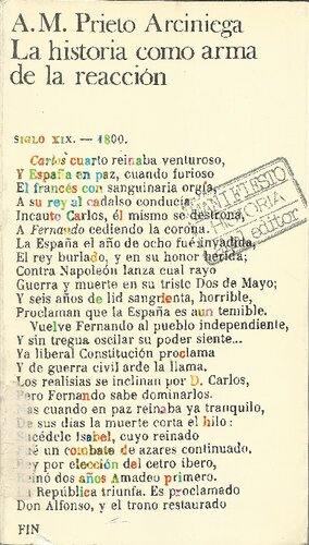 La historia como arma de la reacción