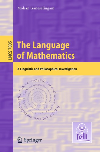 The language of mathematics a linguistic and philosophical investigation