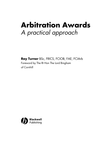 Arbitration Awards: A Practical Approach