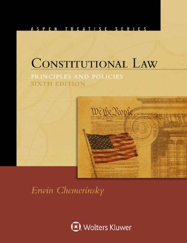 Constitutional Law: Principles And Policies