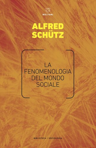 La fenomenologia del mondo sociale