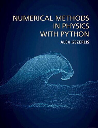 Numerical Methods in Physics with Python