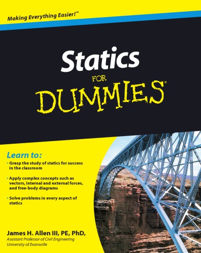 Statics for dummies Description based on print version record. - Includes index