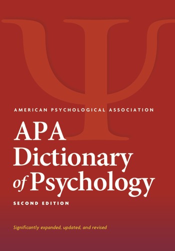 APA dictionary of psychology