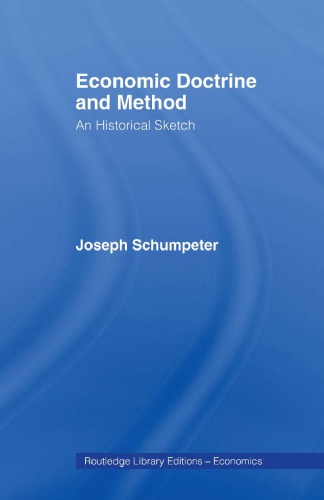 Economic doctrine and method: an historical sketch