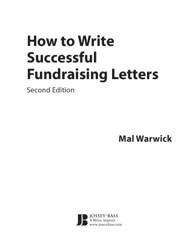 How to Write Successful Fundraising Letters, with CD