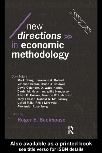 New Directions in Economic Methodology