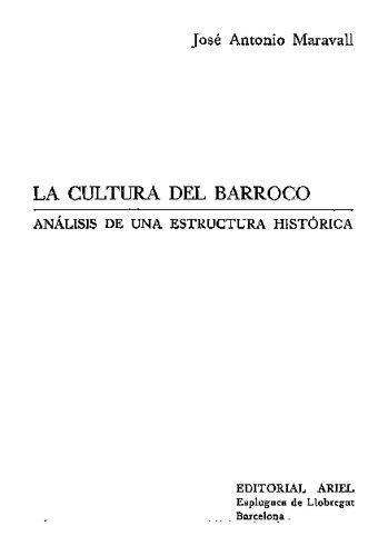 La cultura del Barroco