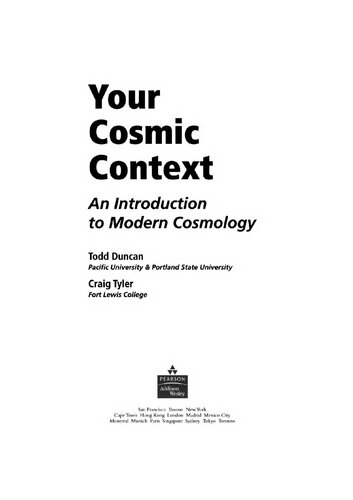 Your Cosmic Context: An Introduction to Modern Cosmology