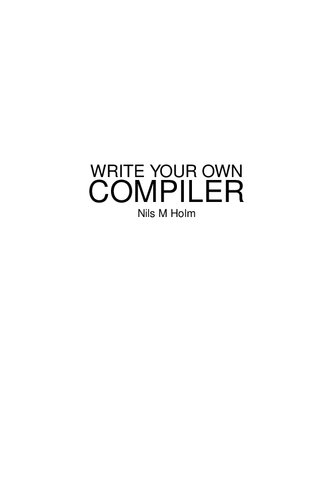 Write Your Own Compiler