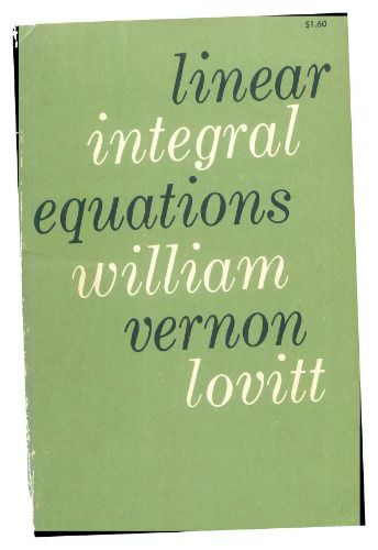 Linear Integral Equations