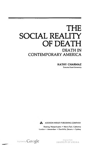 The Social Reality of Death : Death in Contemporary America