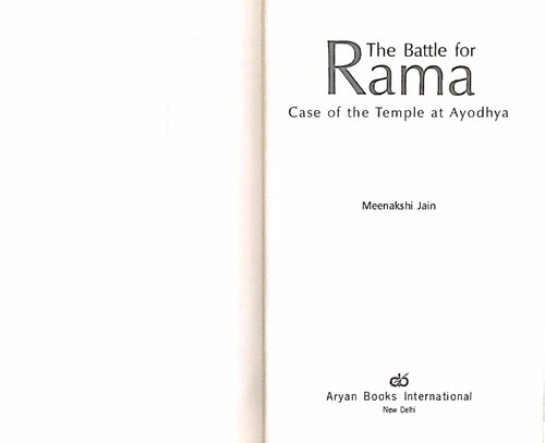 The Battle for Rama (Case of the Temple at Ayodhya)