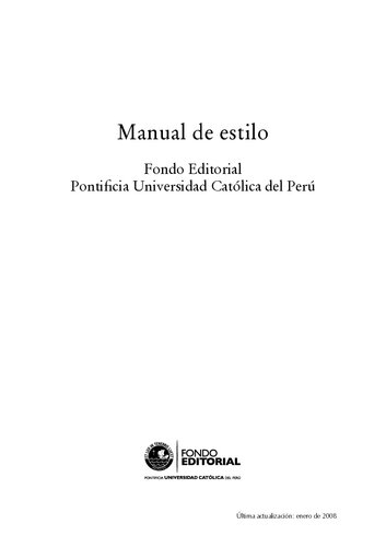 Fondo Editorial - Pontificia Universidad Católica del Perú