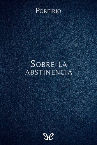 Sobre la abstinencia