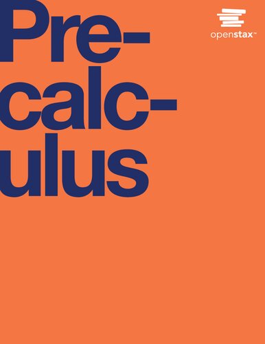 Precalculus (Fall 2020 Corrected Edition)