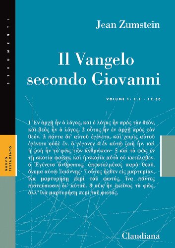 Il Vangelo secondo Giovanni (1,1 - 12,50)