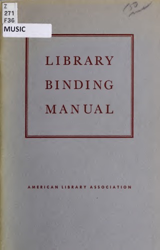 Library binding manual