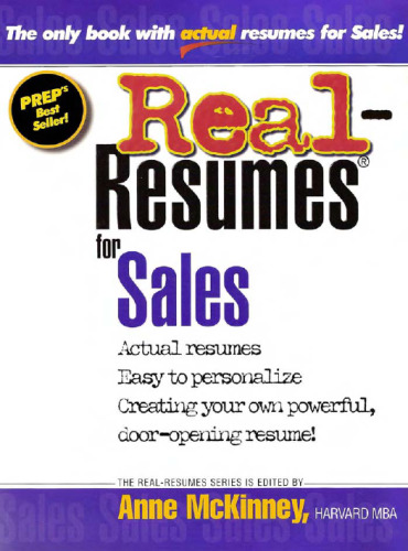 Real-Resumes for Sales