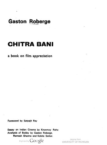 Chitra Bani: A Book on Film Appreciation