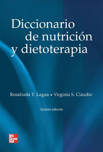 Nutrition and diet therapy reference dictionary