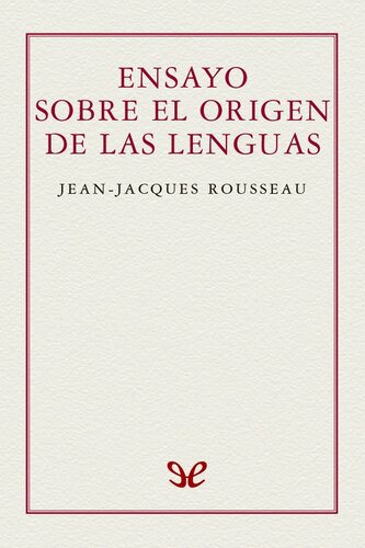 Ensayo sobre el origen de las lenguas