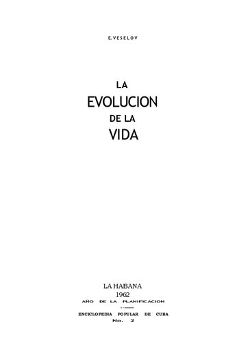 La evolución de la vida