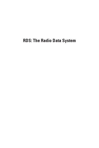 RDS, the radio data system