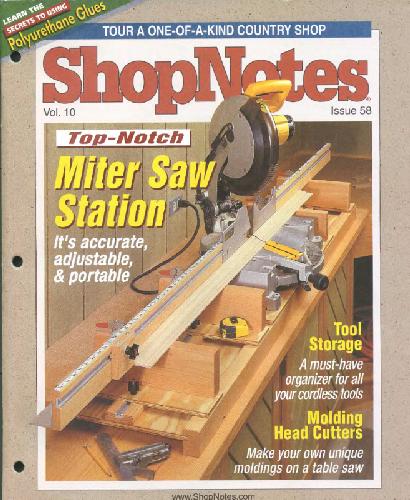 Woodworking Shopnotes 058 - Miter Saw Station