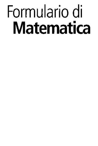 Formulario di matematica