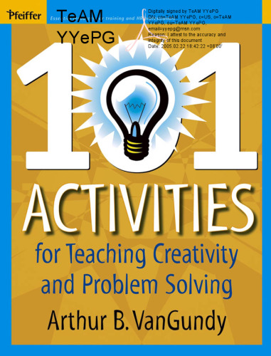 101 Activities for Teaching Creativity and Problem Solving